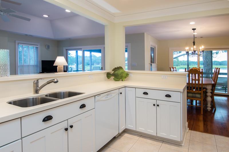 Great views from kitchen Lands End Sea Pines