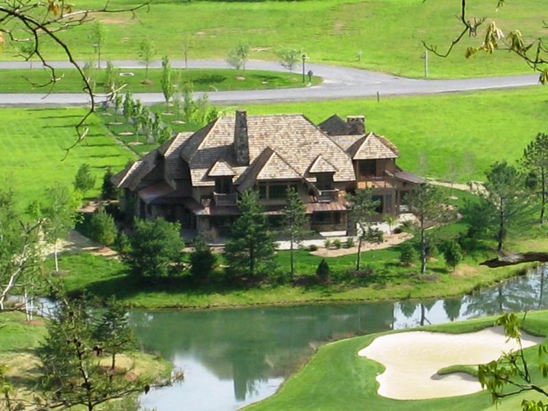 Aerial view of home