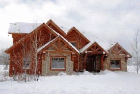 Front of Home in winter