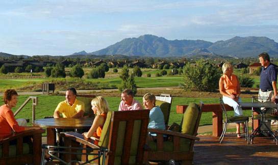 Talking Rock Ranch - Prescott, Arizona - A private gated, luxury home community offering a championship golf course designed by Jay Morrish . Other amenities include The Ranch Compound which includes the Fitness Barn Athletic Club, Coops Coffee Shop, Tack House, the Ranch House, a Golf Pro Shop and over 30 miles of trails. Custom homesites priced from the $200,000's; Ranch cottages priced from the $500,000's; Custom homes priced from $700,000.