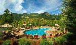 The Glacier clubhouse pool overlooks Colorado's Missionary Ridge