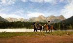Horseback riding at Haviland Lake