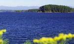 Views of the Blue Ridge Mountains surround the 18,500-acre Lake Keowee.