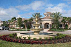 BellaTrae by Del Webb - ChampionsGate, Florida - Located in Central Florida, BellaTrae by Del Webb is an all-ages resort-style community with unparallel convenience to world renowned recreation and entertainment. Offering condominium-style living; two championship Greg Norman tournament golf courses; golf academy and putting green; resort-style pools and spa; tennis; clubhouse and state-of-the-art fitness center.  Carriage homes from the $260's; Condominiums from $190,000; Townhomes from $350,000.