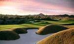 Blackstone’s par-72 championship golf course rambles across 7,089 yards of desert landscape, offering wildly undulating fairways and spectacular views.