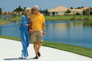 Waterway Village - Vero Beach, Florida - Invest in the security of a solidly built DiVosta home at this premium master-planned community located in the Treasure Coast city of Vero Beach, Florida. Each two- to four-bedroom residence features a specially engineered concrete �safe room� that doubles as a walk-in closet, and residents enjoy access to a community clubhouse, private pool, tennis courts and other amenities. Priced from the $170's.