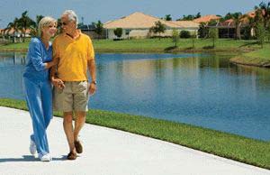 The Lakes at Waterstone - Palm Bay, Florida - The Lakes at Waterstone combines the comfort and ease of small-town living with the security of owning a solidly built DiVosta home in a deluxe gated community. Residents enjoy a private clubhouse, swimming pool, tennis courts and other first-class amenities, plus easy access to golf and to miles of magnificent Atlantic beaches along Florida�s Space Coast. Homes priced from the $200's.