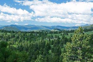 El Dorado Preserve - Golden, Colorado - A unique mountain location reminiscent of a national park is the setting for El Dorado Preserve. This private, gated Colorado community is home to only thirteen large 35-acre homesites offering unrivaled views of Pikes Peak, the Front Range, the Continental Divide and downtown Denver. Conveniently located in the Rocky Mountain foothills, only 15 minutes from downtown Golden and 30 minutes northwest of Denver, Colorado, El Dorado Preserve is nearby to all the recreational pursuits Colorado is celebrated for, including spectacular Rocky Mountain Colorado skiing, world-class golf, mountain climbing, hiking, camping and white water rafting. Large, 35-acre estate homesites priced from $650,000 to $1.3 million.