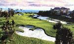 The 18th hole at Sailfish Point, referred to as the “Window of the Sea,” offers a remarkable ocean view.