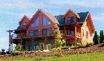 Log & Timber style homes complement the natural beauty at Grandview Peaks.