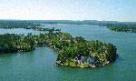 Aerial view of the Hot Springs Village Island