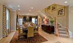 With open floor plans, the great room, dining room and kitchen occupy the second floor in all three townhome designs at MetroWest.