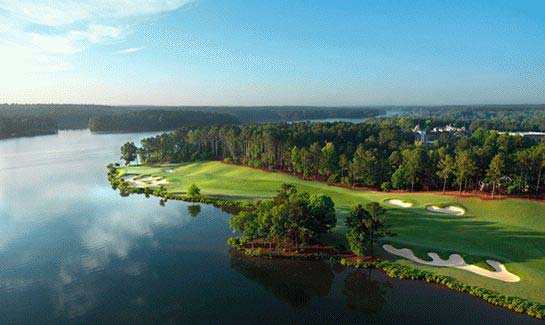 Reynolds Plantation - Greensboro, Georgia - Reynolds Plantation is the South's premier residential lake and golf community on Lake Oconee offering five championship golf courses, a myriad of water sports, three full-service marinas, three luxurious clubhouses, the Lake Club wellness campus, Tennis Center, miles of walking trails and swimming pools. Lots priced from $75,000; Homes from $450,000.