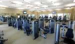 View of the expansive Fitness Center located within The Grove Clubhouse.