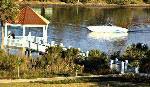 Docks, gazebos, and walking trail.