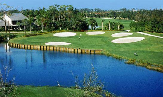 Quail Ridge Country Club - Boynton Beach, Florida - Fully-completed and 100% owned by its members, this private gated south Florida country club features two championship golf courses designed by famed architect Joe Lee. Aside from an active golf program, residents can enjoy a fully staffed tennis center, a state-of-the-art fitness center and a myriad of social clubs and activities. A low-density community offering stately homes, handsome villas and garden apartments, all neatly placed along the magnificent golf courses and refreshing lakes. Condos priced from the high $100,000's; Villas priced from $400,000; Custom homes available.