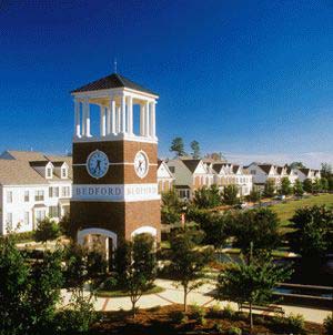 Bedford at Falls River - Raleigh, North Carolina - Surround yourself with the quaint village atmosphere, wide front porches and tree-lined sidewalks of small-town U.S.A. at a prime location in one of the South's most exciting metropolitan areas. This acclaimed North Raleigh residential community includes a spacious recreation center with 3 pools, tennis and volleyball courts, and more than 200 acres of open space with numerous neighborhood parks. Quality new homes and townhomes priced from the $200,000s to $1 million.
