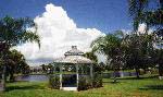 View of the Gazebo and lake at Indian River Colony Club