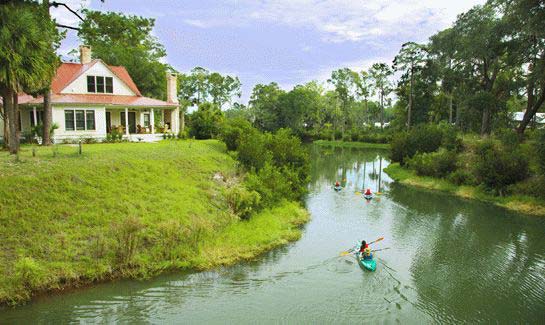 Palmetto Bluff - Bluffton, South Carolina - Situated in the picturesque South Carolina Low country along the beautiful May River, Palmetto Bluff offers residents a wide array of recreational amenities including a Jack Nicklaus Signature golf course a Sports Campus, an interior freshwater river system, The Inn at Palmetto Bluff � ranked the #2 Top US Resort by the readers of <I>Conde Nast</I> and a world-class Spa managed by Auberge Resorts. Homesites range from 1/3 acre to 15-acre family compounds; priced from $399,000 to $4.25 million.