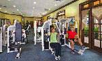 Residents enjoy a workout at the MiraBay Club Fitness Center.