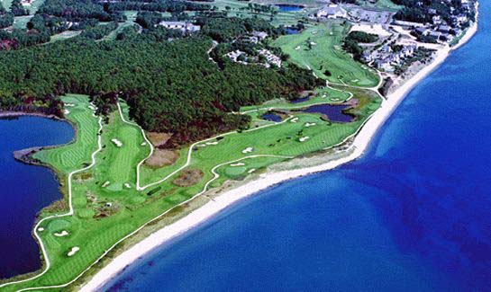 New Seabury - Mashpee, Massachusetts - Historic, Cape Cod waterfront community set directly on the Nantucket Sound, offering stunning views of the sea and Martha�s Vineyard beyond. Amenities include country club with two championship golf courses, large clubhouse, tennis, fitness center, marina, spa, jogging, walking and nature tails. Townhomes priced from $549,000; Homes priced from $1.2 million.