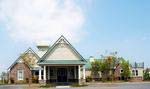 Exterior view of the community Clubhouse at the Hamlet At Dirickson Pond