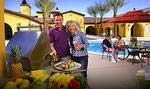 Poolside grilling and entertaining