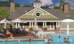 The pool complex  at Bay Club at Mattapoisett