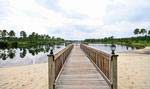 Freshwater lake and dock at the clubhouse