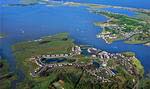 Aerial view of Bethany Bay Resort Community— located on the scenic Indian River Bay in Ocean View, Delaware.