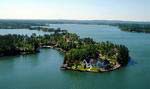 Aerial view of the Hot Springs Village Island