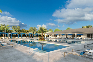 Avalon Trails in Delray Beach, Florida - This 55+ active adult community is convenient to golf, shopping, downtown Delray Beach and the Atlantic oceanfront. Residents can enjoy year-round fitness, swimming, pickleball, bocce ball, tennis, and social activities. Homes priced from the mid $300,000s to the high $300,000s.